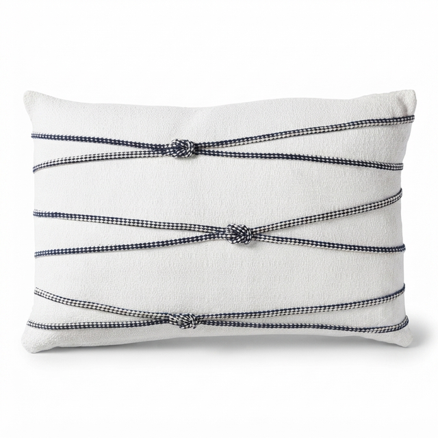 Santorini Rope - Indoor Cushion (30 x 50) — studio view