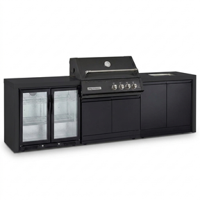 Crossray Xplor Bas BBQ Outdoor Kitchen GD4KB-06 - Black — studio view