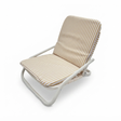 Banana Yellow and White Stripe Beach Chair — studio view