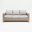 Banksia 3 Seat Sofa - Driftwood Stone — studio view