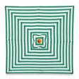 Replacement Canopy for 2m Aluminium Umbrella - Green and White Stripe — studio view