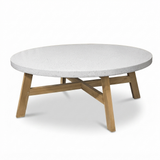 Orlando Teak Coffee Table — studio view