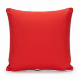 Pantone Red 45x45 Outdoor Cushion — studio view