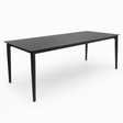 Java 210cm Dining Table - Black — studio view