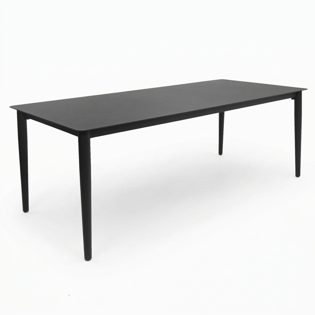 Java 210cm Dining Table - Black — studio view