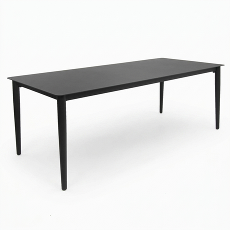 Java 210cm Dining Table - Black — studio view