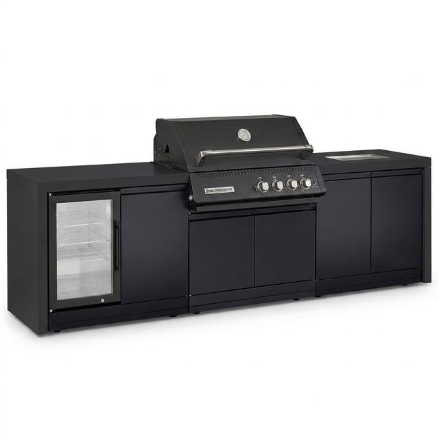 Crossray Xplor Bas BBQ Outdoor Kitchen GD4KB-04 - Black — studio view