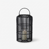 Toby Cylinder Lantern Black Medium — studio view
