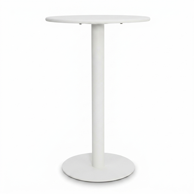 Kenty Bar Table 600mm White — studio view
