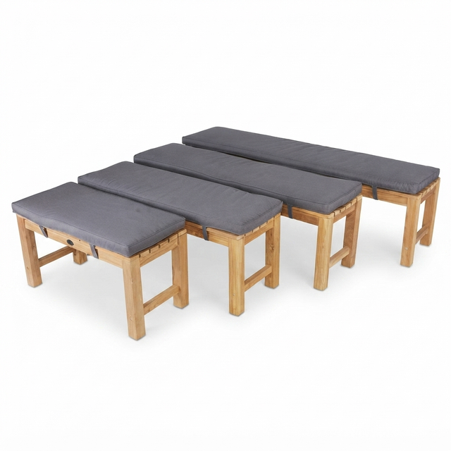 Outdoor Backless Bench Cushions — studio view