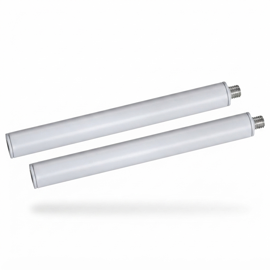 Intense Elegance Extension Poles 300mm - White — studio view