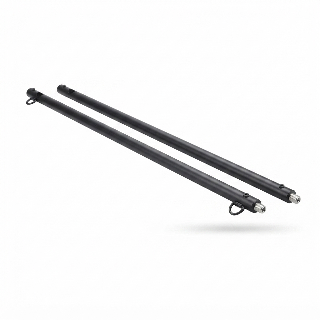 2pc Extension Mount Poles 900mm - Black — studio view