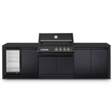 Crossray Xplor Bas BBQ Outdoor Kitchen GD4KB-03 - Black — studio view