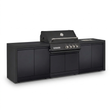 Crossray Xplor Bas BBQ Outdoor Kitchen GD4KB-02 - Black — studio view