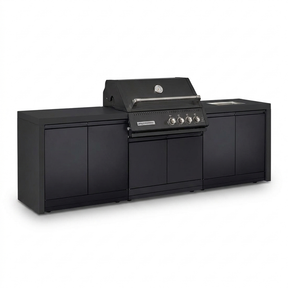 Crossray Xplor Bas BBQ Outdoor Kitchen GD4KB-02 - Black — studio view