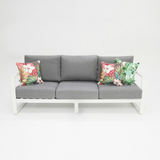 Dallas 3-Seater Lounge - White — studio view