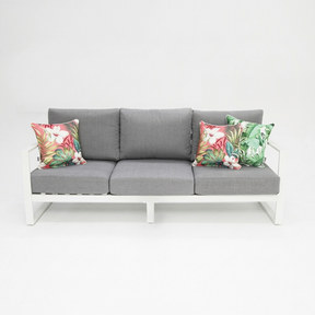 Dallas 3-Seater Lounge - White — studio view