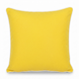 Blazing Yellow 45x45 Outdoor Cushion — studio view