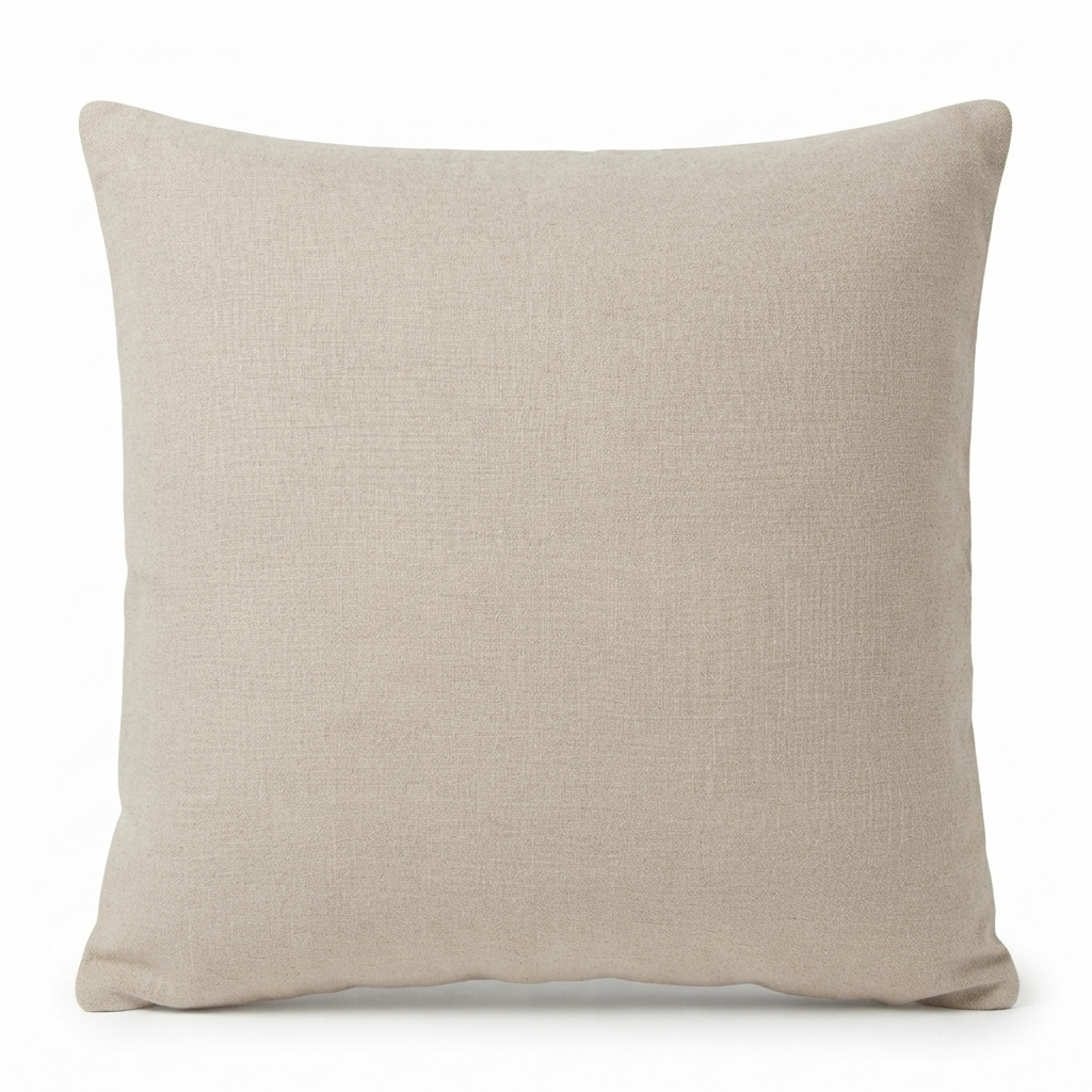 Linen Sand - Indoor Cushion (50 x 50) — studio view