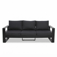 Hayman 3 Seater Lounge - Black — studio view