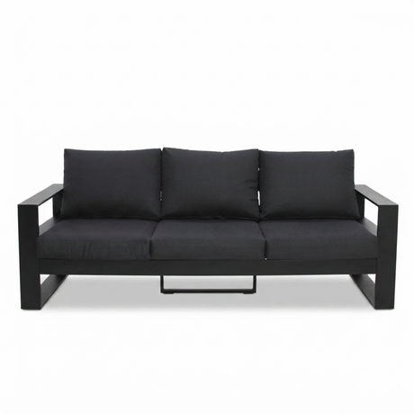 Hayman 3 Seater Lounge - Black — studio view