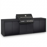 Crossray Xplor Bas BBQ Outdoor Kitchen GD4KB-01 - Black — studio view