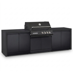 Crossray Xplor Bas BBQ Outdoor Kitchen GD4KB-01 - Black — studio view