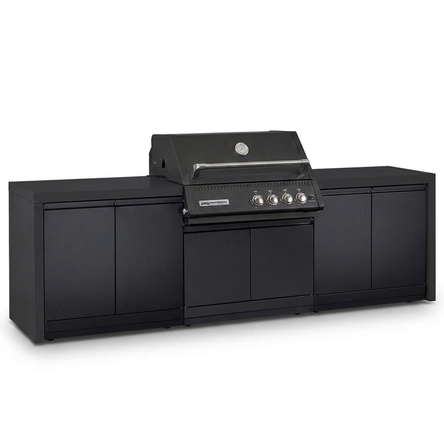 Crossray Xplor Bas BBQ Outdoor Kitchen GD4KB-01 - Black — studio view