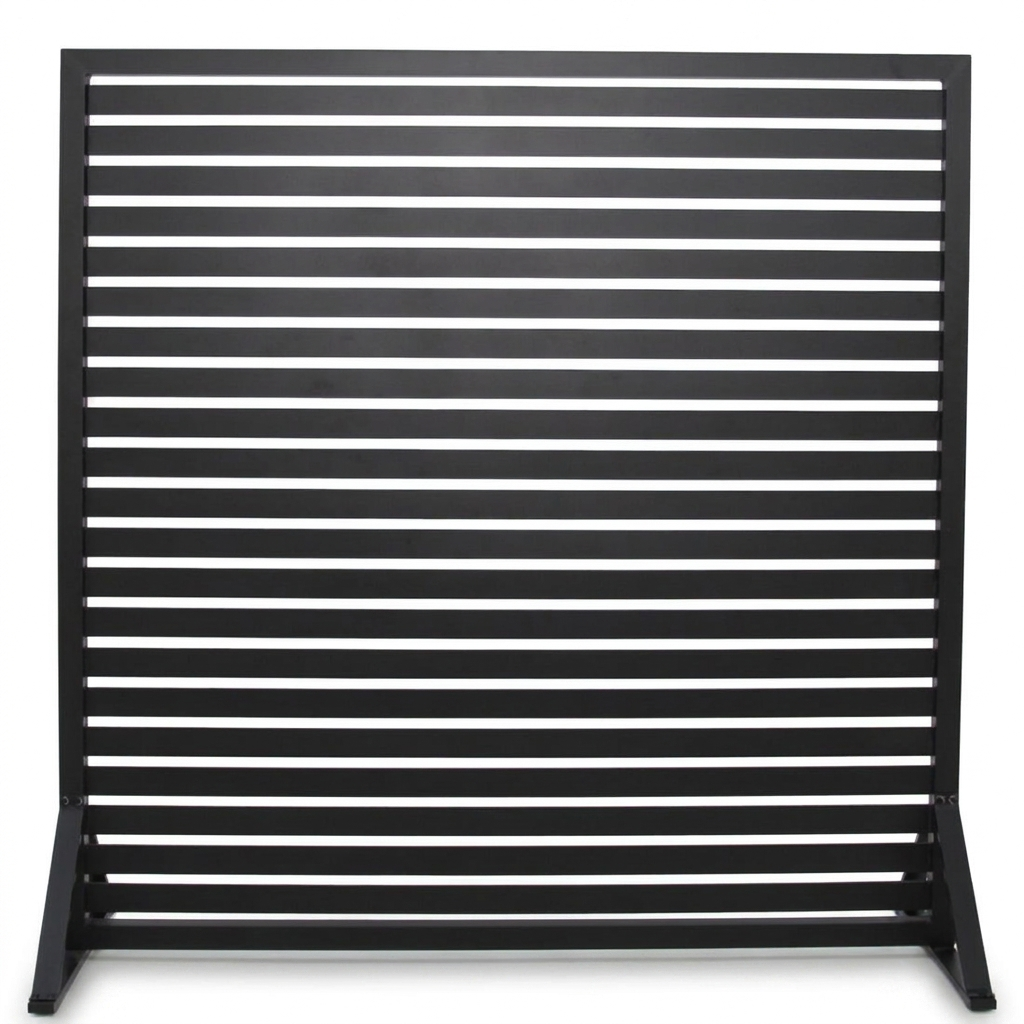 Privacy Screen 180cm x 183cm - Black — studio view