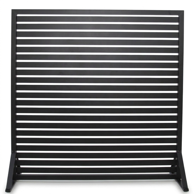 Privacy Screen 180cm x 183cm - Black — studio view