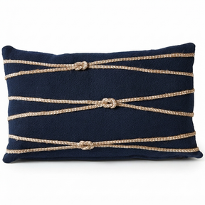 Newport Rope - Indoor Cushion (30 x 50) — studio view