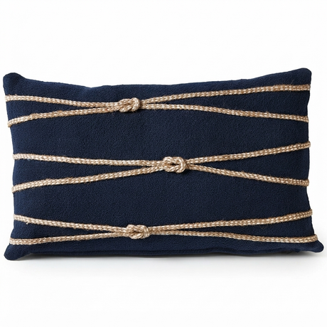 Newport Rope - Indoor Cushion (30 x 50) — studio view