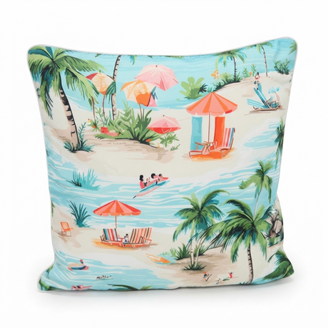 Sandy Shore 45x45 Outdoor Cushion — studio view
