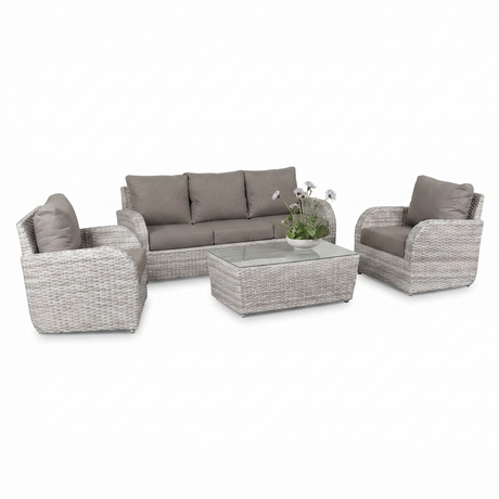 Hampshire Wicker Lounge Set — studio view