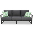 Dallas 3-Seater Lounge - Black — studio view