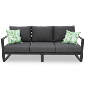 Dallas 3-Seater Lounge - Black — studio view
