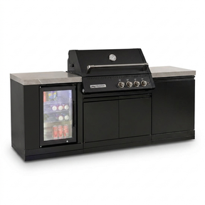 Crossray Xplor Mini Gas BBQ Kitchen GD4XKBLK-1 - Black — studio view