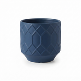 Izel Planter 19x18 Navy — studio view
