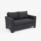 Banksia 2 Seat Sofa - Black Charcoal — studio view
