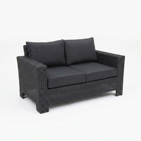 Banksia 2 Seat Sofa - Black Charcoal — studio view