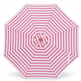 Replacement Canopy for 3m Bamboo Umbrella - Pink and White Stripe — front view