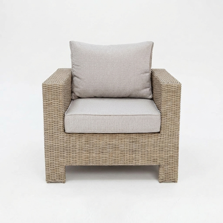 Banksia Armchair - Driftwood Stone — front view