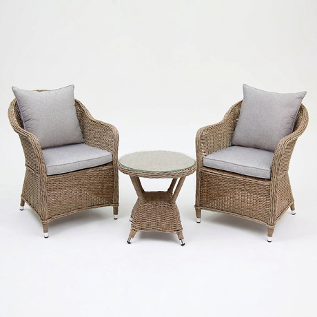 Sable 3pc Balcony Set - Driftwood Stone — front view