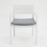 Dallas Dining Chair - White — front view