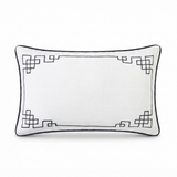 Linen Bedford Blanc - Indoor Cushion (30 x 50) — front view