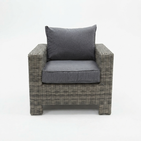 Banksia Armchair - Grey Storm — front view