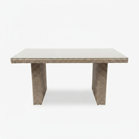 Amani Lounge Dining Table - Driftwood — front view