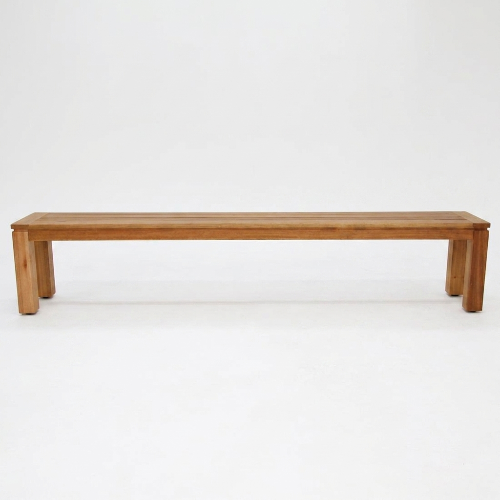 Selina 235cm Karri Gum Timber Bench — front view