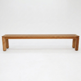 Selina 235cm Karri Gum Timber Bench — front view