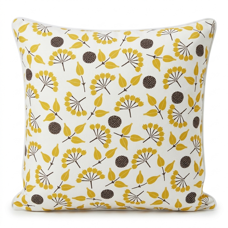 Popcorn Yellow 45x45cm Outdoor Cushion — front view
